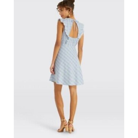 NEW NWT Draper James Embroidered Dress Blue - Picture 3 of 7